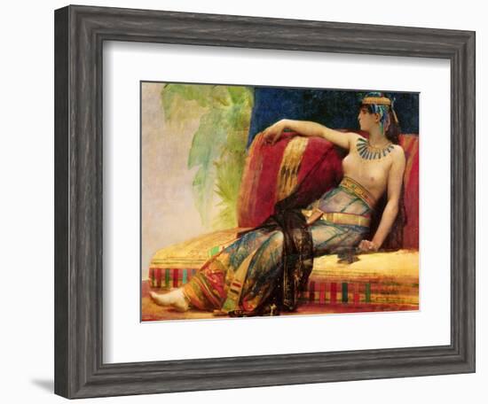 Cleopatra (69-30 BC), Preparatory Study for "Cleopatra Testing Poisons on the Condemned Prisoners"-Alexandre Cabanel-Framed Giclee Print