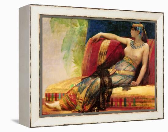 Cleopatra (69-30 BC), Preparatory Study for "Cleopatra Testing Poisons on the Condemned Prisoners"-Alexandre Cabanel-Framed Premier Image Canvas