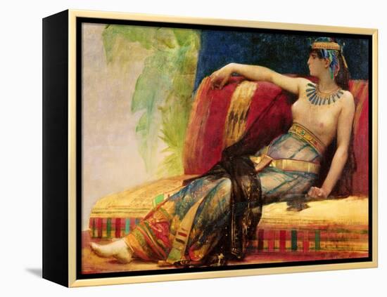 Cleopatra (69-30 BC), Preparatory Study for "Cleopatra Testing Poisons on the Condemned Prisoners"-Alexandre Cabanel-Framed Premier Image Canvas