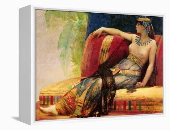 Cleopatra (69-30 BC), Preparatory Study for "Cleopatra Testing Poisons on the Condemned Prisoners"-Alexandre Cabanel-Framed Premier Image Canvas