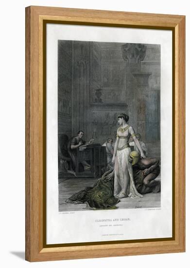Cleopatra and Caesar (Anthony and Cleopatr), 19th Century-JC Armytage-Framed Premier Image Canvas