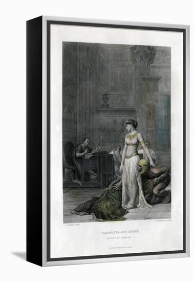 Cleopatra and Caesar (Anthony and Cleopatr), 19th Century-JC Armytage-Framed Premier Image Canvas