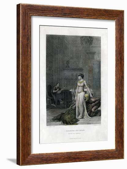 Cleopatra and Caesar (Anthony and Cleopatr), 19th Century-JC Armytage-Framed Giclee Print