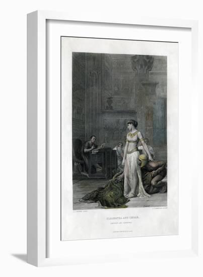 Cleopatra and Caesar (Anthony and Cleopatr), 19th Century-JC Armytage-Framed Giclee Print