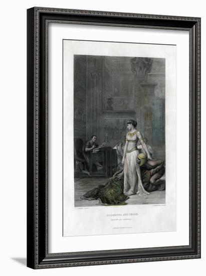 Cleopatra and Caesar (Anthony and Cleopatr), 19th Century-JC Armytage-Framed Giclee Print