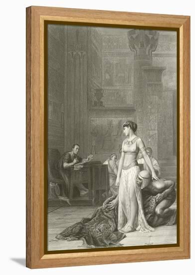 Cleopatra and Caesar-Jean Leon Gerome-Framed Premier Image Canvas