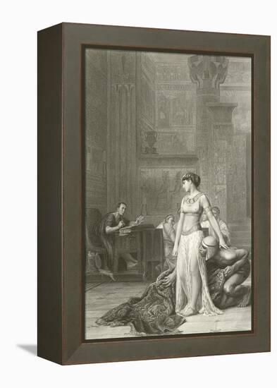 Cleopatra and Caesar-Jean Leon Gerome-Framed Premier Image Canvas