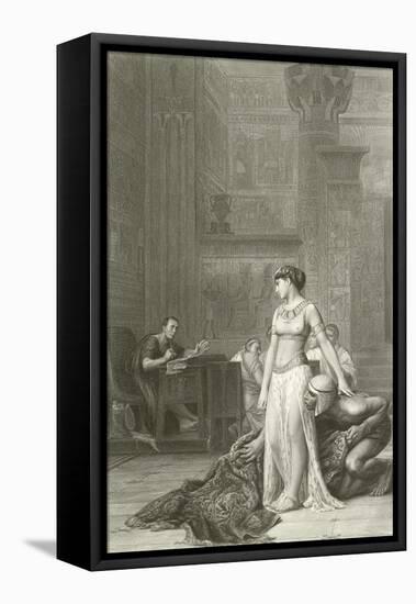 Cleopatra and Caesar-Jean Leon Gerome-Framed Premier Image Canvas