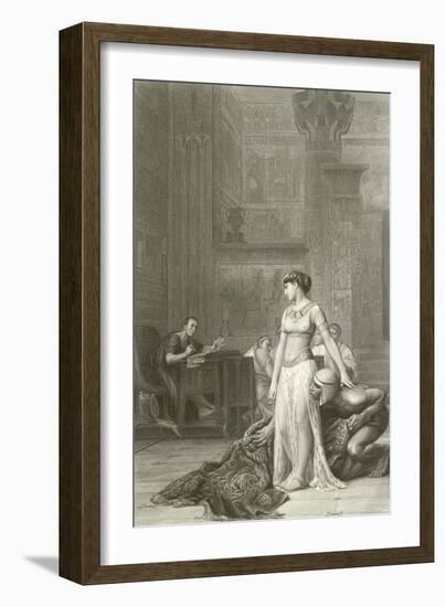 Cleopatra and Caesar-Jean Leon Gerome-Framed Giclee Print