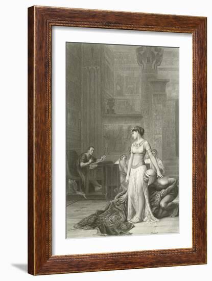 Cleopatra and Caesar-Jean Leon Gerome-Framed Giclee Print