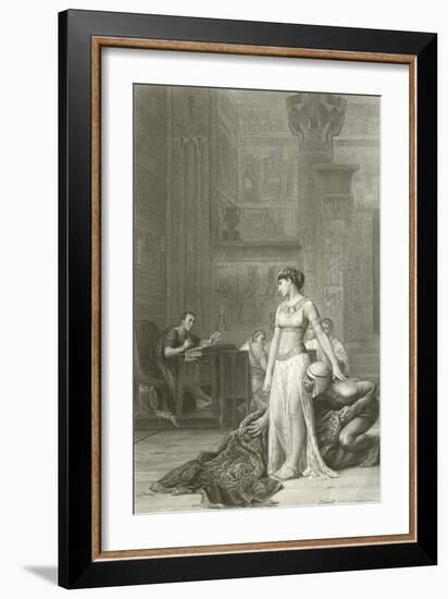 Cleopatra and Caesar-Jean Leon Gerome-Framed Giclee Print