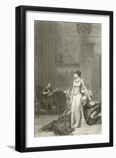 Cleopatra and Caesar-Jean Leon Gerome-Framed Giclee Print