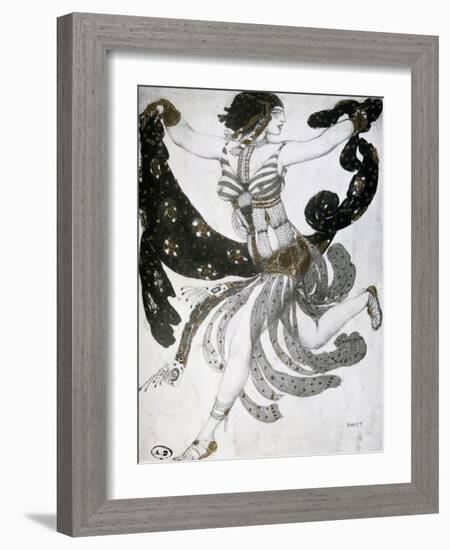 Cleopatra, Ballet Costume Design, 1909-Leon Bakst-Framed Giclee Print