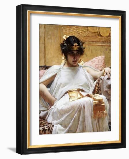 Cleopatra, C.1887-John William Waterhouse-Framed Giclee Print