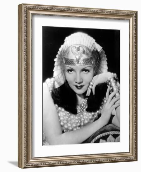 Cleopatra, Claudette Colbert, 1934-null-Framed Photo