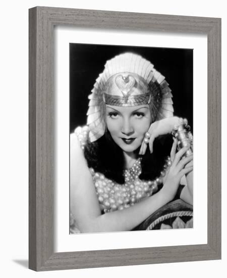 Cleopatra, Claudette Colbert, 1934-null-Framed Photo