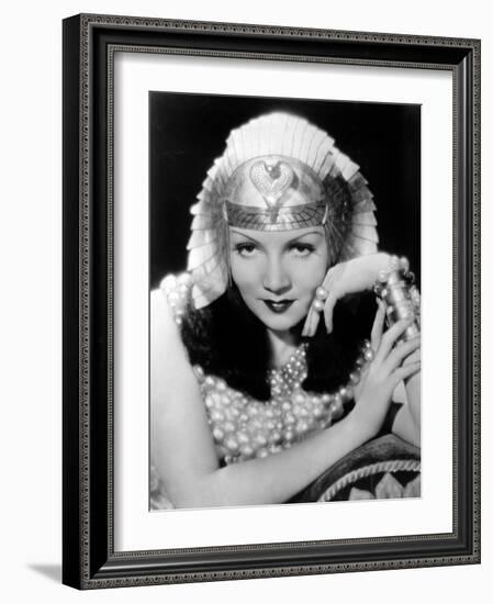 Cleopatra, Claudette Colbert, 1934-null-Framed Photo