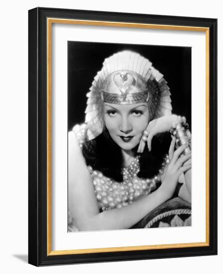 Cleopatra, Claudette Colbert, 1934-null-Framed Photo