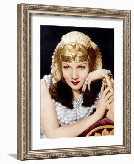 Cleopatra, Claudette Colbert, 1934-null-Framed Photo