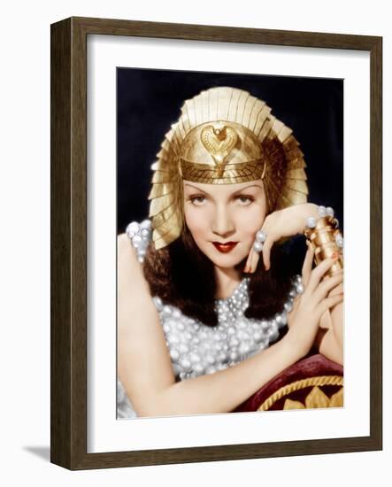 Cleopatra, Claudette Colbert, 1934-null-Framed Photo