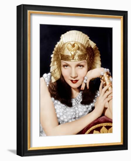 Cleopatra, Claudette Colbert, 1934-null-Framed Photo