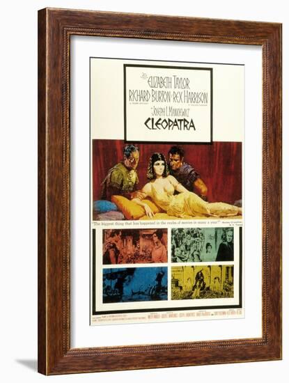 Cleopatra, Elizabeth Taylor, 1963-null-Framed Art Print