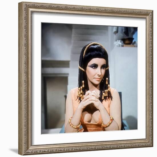 Cleopatra, Elizabeth Taylor, Directed by Joseph L. Mankiewicz, 1963-null-Framed Photo