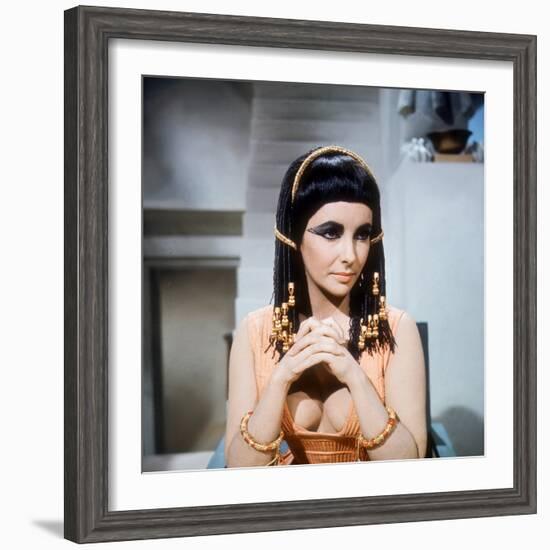 Cleopatra, Elizabeth Taylor, Directed by Joseph L. Mankiewicz, 1963-null-Framed Photo