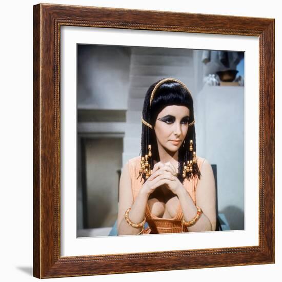 Cleopatra, Elizabeth Taylor, Directed by Joseph L. Mankiewicz, 1963-null-Framed Photo