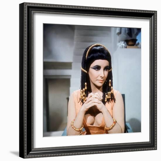 Cleopatra, Elizabeth Taylor, Directed by Joseph L. Mankiewicz, 1963-null-Framed Photo