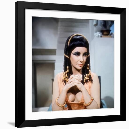 Cleopatra, Elizabeth Taylor, Directed by Joseph L. Mankiewicz, 1963-null-Framed Photo