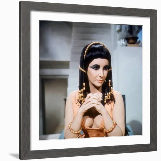 Cleopatra, Elizabeth Taylor, Directed by Joseph L. Mankiewicz, 1963-null-Framed Photo