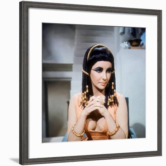 Cleopatra, Elizabeth Taylor, Directed by Joseph L. Mankiewicz, 1963-null-Framed Photo