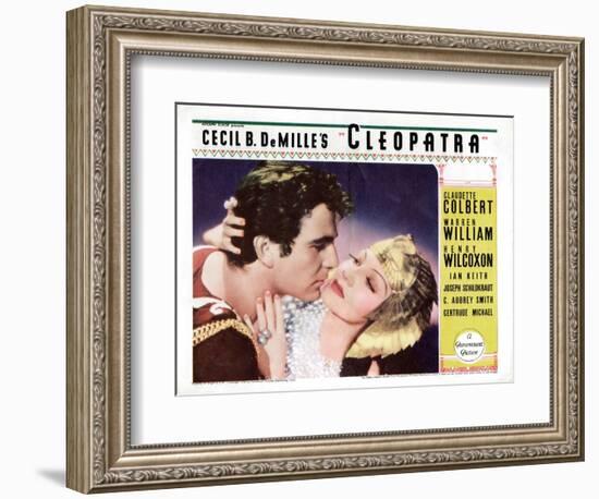 Cleopatra, Henry Wilcoxon, Claudette Colbert, 1934-null-Framed Premium Giclee Print