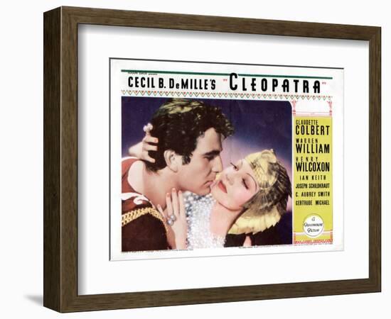 Cleopatra, Henry Wilcoxon, Claudette Colbert, 1934-null-Framed Premium Giclee Print