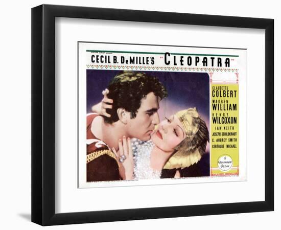 Cleopatra, Henry Wilcoxon, Claudette Colbert, 1934-null-Framed Premium Giclee Print