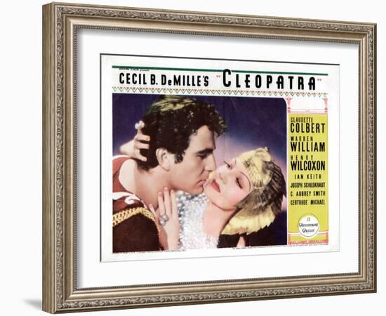 Cleopatra, Henry Wilcoxon, Claudette Colbert, 1934-null-Framed Art Print