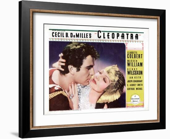Cleopatra, Henry Wilcoxon, Claudette Colbert, 1934-null-Framed Art Print