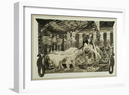 Cleopatra on Bed, 1899-Mikhail Alexandrovich Vrubel-Framed Giclee Print