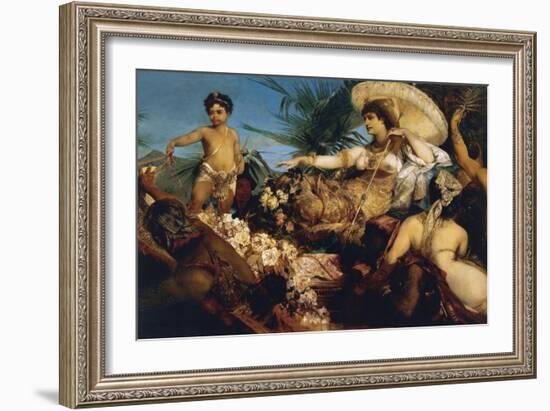 Cleopatra on Nile, Circa 1875-Hans Makart-Framed Giclee Print