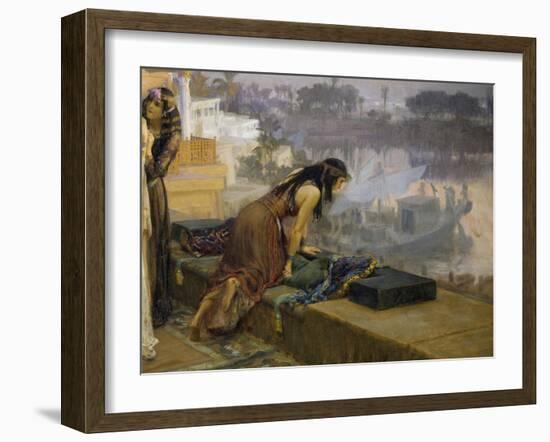 Cleopatra on the Terraces of Philae, 1896-Frederick Arthur Bridgman-Framed Giclee Print