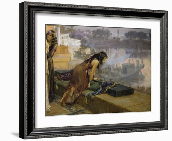 Cleopatra on the Terraces of Philae, 1896-Frederick Arthur Bridgman-Framed Giclee Print