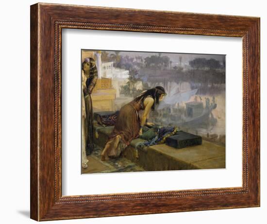 Cleopatra on the Terraces of Philae, 1896-Frederick Arthur Bridgman-Framed Giclee Print