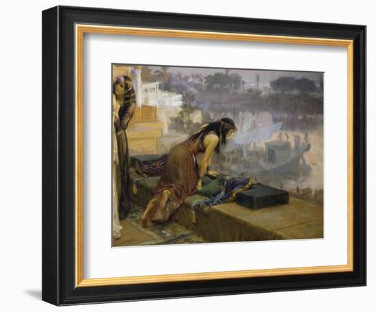 Cleopatra on the Terraces of Philae, 1896-Frederick Arthur Bridgman-Framed Giclee Print