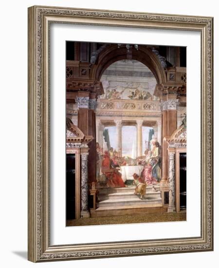 Cleopatra's Banquet, 1747-50-Giovanni Battista Tiepolo-Framed Giclee Print