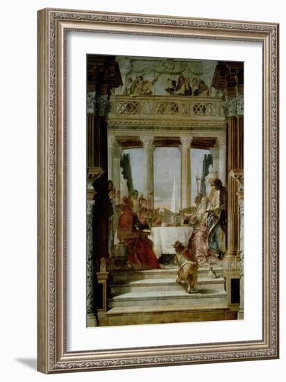 Cleopatra's Banquet-Giovanni Battista Tiepolo-Framed Giclee Print