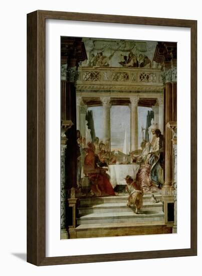 Cleopatra's Banquet-Giovanni Battista Tiepolo-Framed Giclee Print