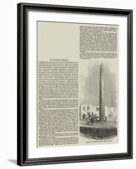 Cleopatra's Needle-null-Framed Giclee Print