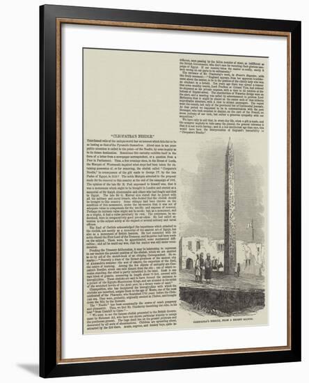 Cleopatra's Needle-null-Framed Giclee Print