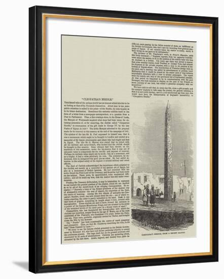 Cleopatra's Needle-null-Framed Giclee Print